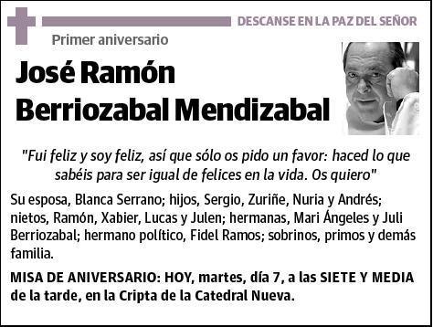 BERRIOZABAL MENDIZÁBAL,JOSÉ RAMÓN