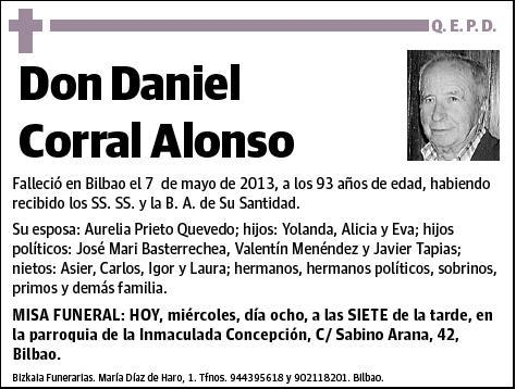 CORRAL ALONSO,DANIEL