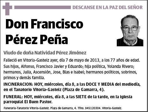 PEREZ PEÑA,FRANCISCO