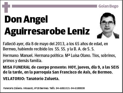 AGUIRRESAROBE LENIZ,ANGEL