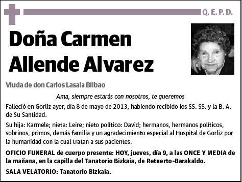 ALLENDE ALVAREZ,CARMEN