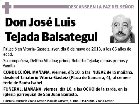 TEJADA BALSATEGUI,JOSE LUIS