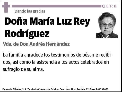 REY RODRIGUEZ,MARIA LUZ