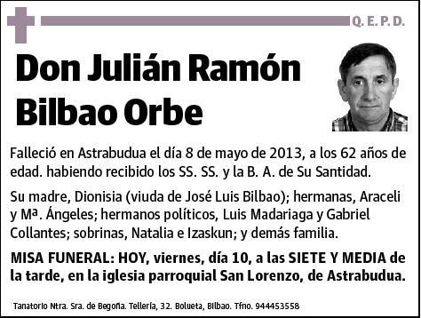 BILBAO ORBE,JULIAN RAMON