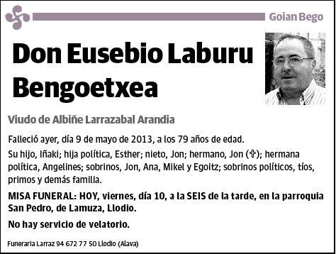 LABURU BENGOETXEA,EUSEBIO