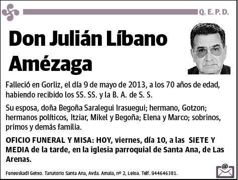 LIBANO AMEZAGA,JULIAN