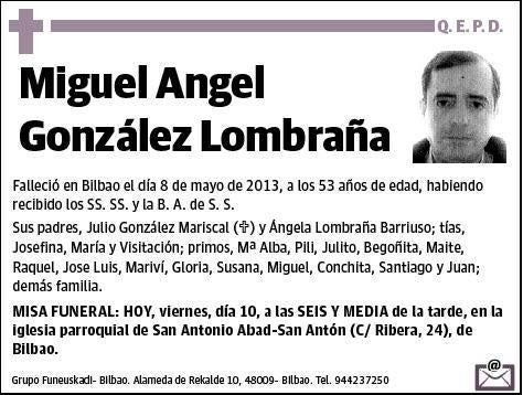 GONZALEZ LOMBRAÑA,MIGUEL ANGEL