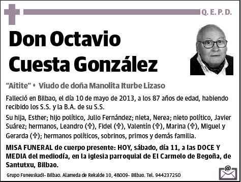 CUESTA GONZALEZ,OCTAVIO