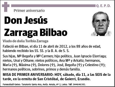 ZARRAGA BILBAO,JESUS