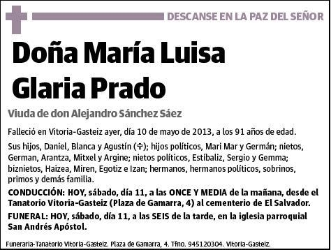 GLARIA PRADO,MARIA LUISA