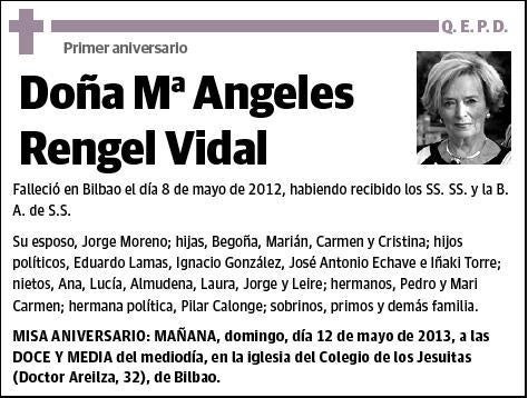 RENGEL VIDAL,Mª ANGELES