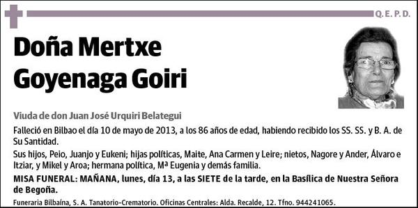 GOYENAGA GOIRI,MERTXE