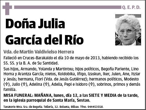 GARCIA DEL RIO,JULIA