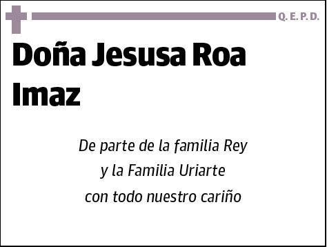 ROA IMAZ,JESUSA