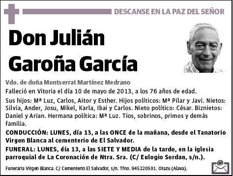 GAROÑA GARCIA,JULIAN