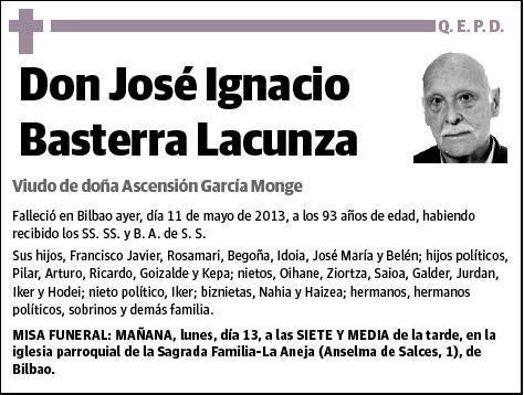 BASTERRA LACUNZA,JOSE IGNACIO