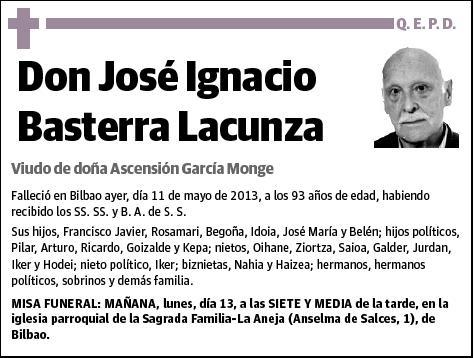 BASTERRA LACUNZA,JOSE IGNACIO