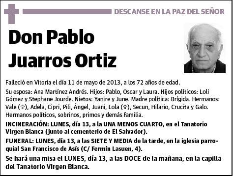 JUARROS ORTIZ,PABLO