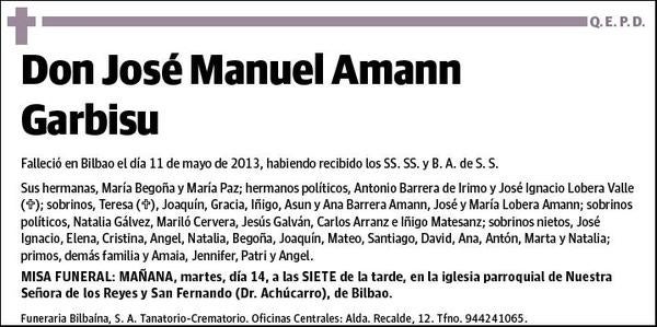 AMANN GARBISU,JOSE MANUEL