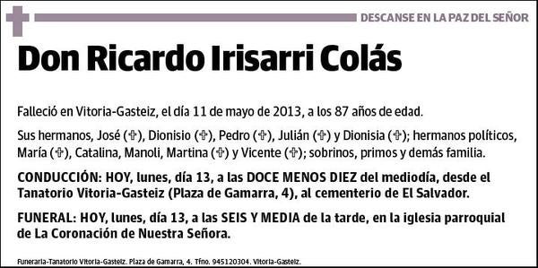 IRISARRI COLAS,RICARDO