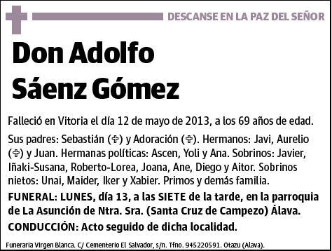 SAENZ GOMEZ,ADOLFO