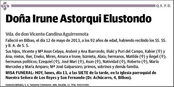 ASTORQUI ELUSTONDO,IRUNE