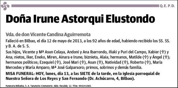 ASTORQUI ELUSTONDO,IRUNE