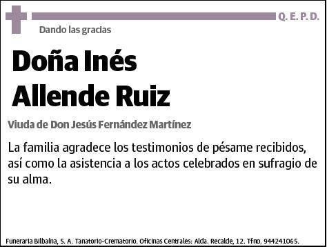 ALLENDE RUIZ,INES