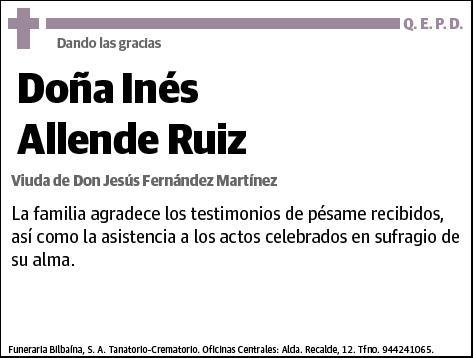 ALLENDE RUIZ,INES