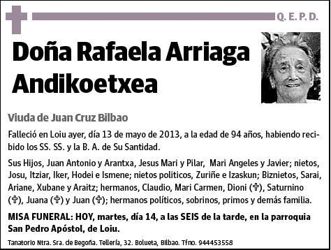 ARRIAGA ANDIKOETXEA,RAFAEL