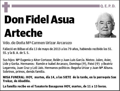 ASUA ARTECHE,FIDEL