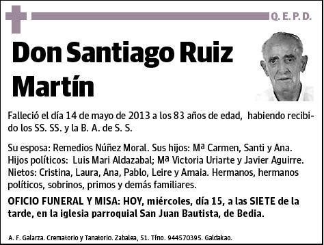 RUIZ MARTIN,SANTIAGO