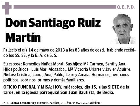 RUIZ MARTIN,SANTIAGO