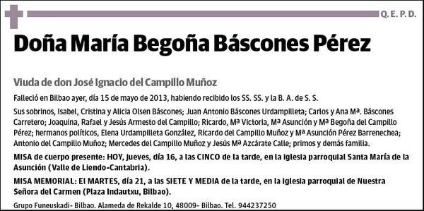 BASCONES PEREZ,MARIA BEGOÑA