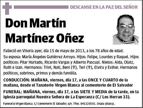 MARTINEZ OÑEZ,MARTIN