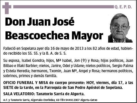 BEASCOECHEA MAYOR,JUAN JOSE