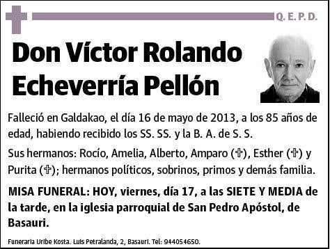 ECHEVERRIA PELLON,VICTOR ROLANDO