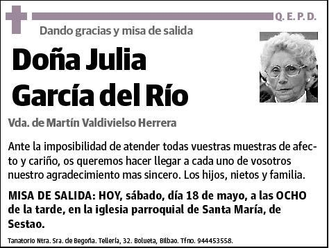 GARCIA DEL RIO,JULIA