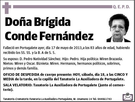 CONDE FERNANDEZ,BRIGIDA