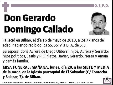 DOMINGO CALLADO,GERARDO