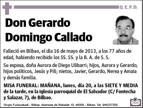 DOMINGO CALLADO,GERARDO