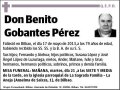 GOBANTES PEREZ,BENITO