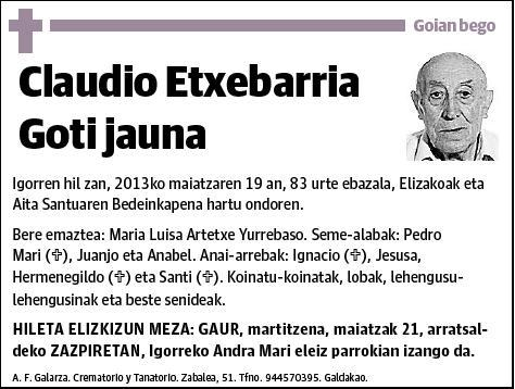 ETXEBARRIA GOTI,CLAUDIO