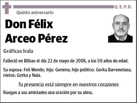 ARCEO PEREZ,FELIX