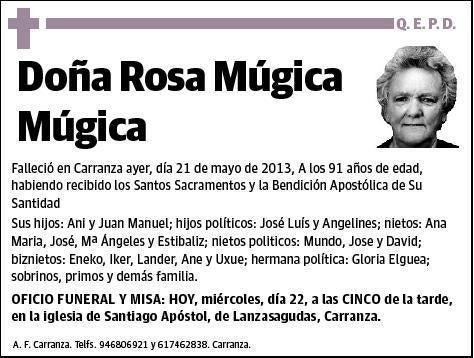 MUGICA MUGICA,ROSA