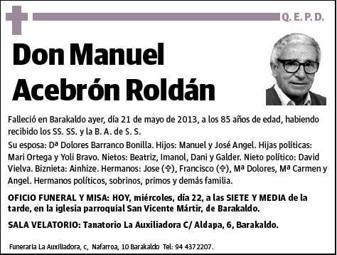 ACEBRON ROLDAN,MANUEL