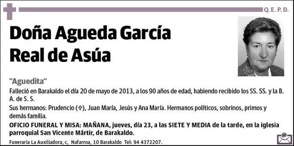 GARCIA REAL DE ASU,AGUEDA