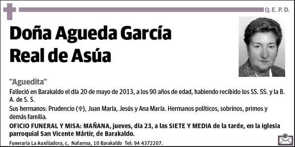 GARCIA REAL DE ASU,AGUEDA