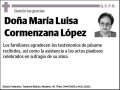 CORMENZANA LOPEZ,MARIA LUISA