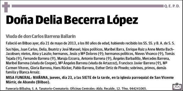 BECERRA LOPEZ,DELIA